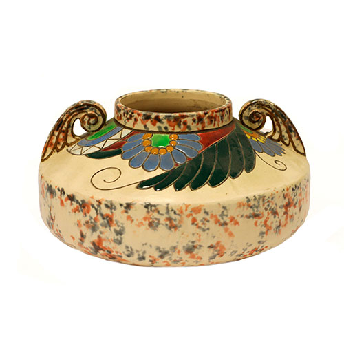 Sub.:12-On - Lote: 308 -  Jarr�n en cer�mica policromada.