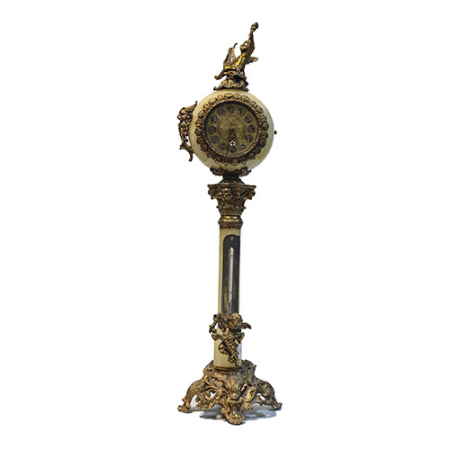 Sub.:12-On - Lote: 152 -  Reloj de sobremesa en alabastro y bronce