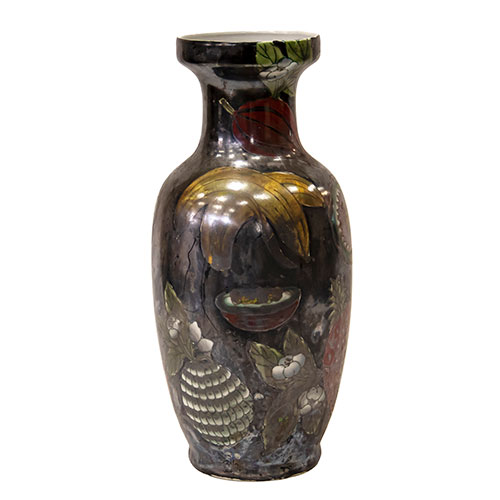 Sub.:12-On - Lote: 263 -  Jarr�n en porcelana con escenas de flores.