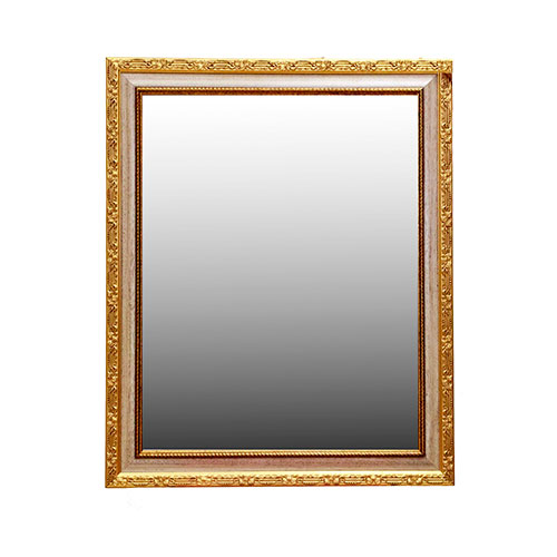 Sub.:12-On - Lote: 125 -  Espejo con marco de estuco dorado, s. XX.