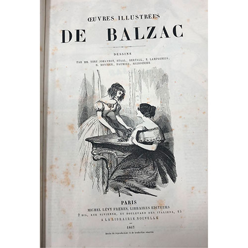 Sub.:13-On - Lote: 1326 -  Oeuvres Illustres de Balzac. Dessins par MM