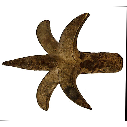 Sub.:14-On - Lote: 1653 -  Remate de verja en forma de flor de lys realizado en hierro