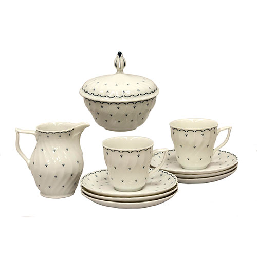 Sub.:14-On - Lote: 1295 -  Juego de caf� incompleto en porcelana de Bavaria