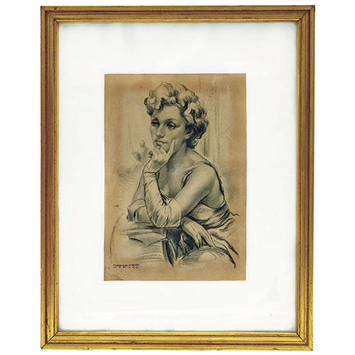 Sub.:14-On - Lote: 1674 -  Retrato de dama