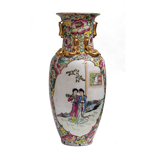 Sub.:14-On - Lote: 1300 -  Jarr�n realizado en porcelana japonesa con sello Y