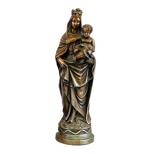 Sub.:14-On - Lote: 1538 -  Virgen del Pilar en calamina