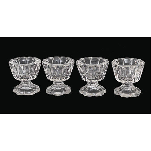 Sub.:14-On - Lote: 1454 -  Cuatro veleros en cristal tallado.