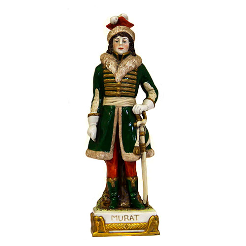 Sub.:14-On - Lote: 1339 -  Mariscal Murat en porcelana policromada