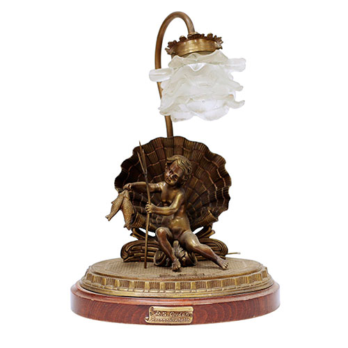 Sub.:14-On - Lote: 224 - RICARDO SORIANO CERD�N (Escuela espa�ola , S. XX) Ni�o pescador con venera