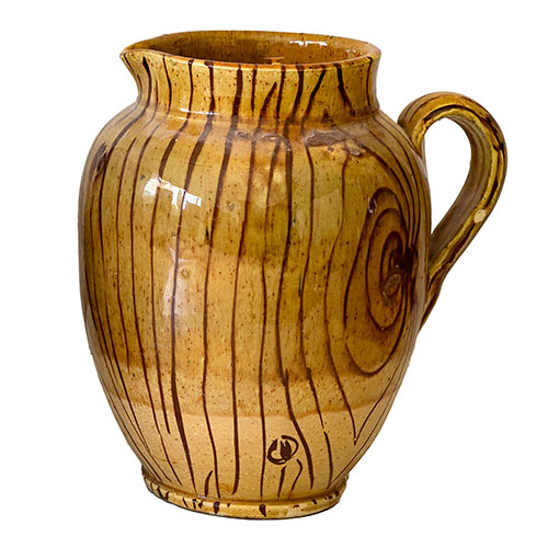 Sub.:14-On - Lote: 317 -  Jarra vidriada imitando madera