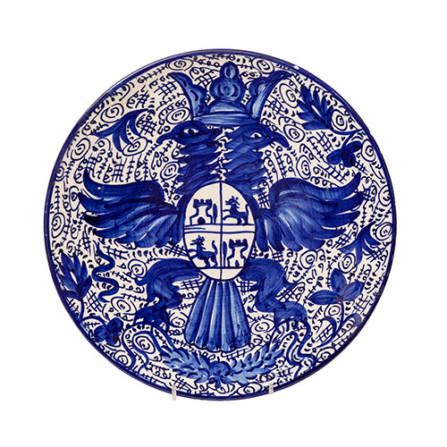 Sub.:14-On - Lote: 346 -  Plato en azul