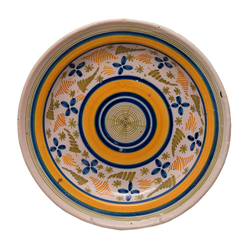 Sub.:14-On - Lote: 343 -  Plato en cer�mica aragonesa