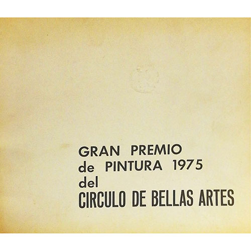 Sub.:15-Oc - Lote: 1036 -  Gran premio de pintura 1975 del Crculo de Bellas Artes