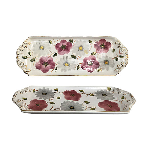 Sub.:15-Oc - Lote: 258 -  Dos bandejas rectangulares en cer�mica Portugal