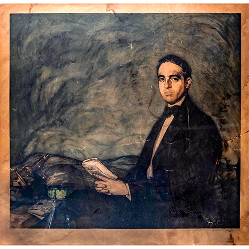 Sub.:15 - Lote: 18 - IGNACIO ZULOAGA (Eibar, Guipzcoa, 1870-Madrid, 1945) Retrato de Gregorio Maraon