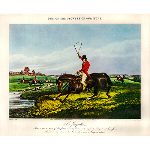 Sub.:15 - Lote: 10 - JOHN II HARRIS (Reino Unido, 1791 - 1873); SEGN MODELO DE HENRY THOMAS ALKEN (Reino Unido, 1785 - 1851); PUBLICADO POR RUDOLPH ACKERMANN (Alemania, 1764 - Londres, 1834) Escenas de caza