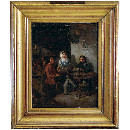 Sub.:16-Oc - Lote: 103 - ESCUELA HOLANDESA, S. XVIII Escena costumbrista