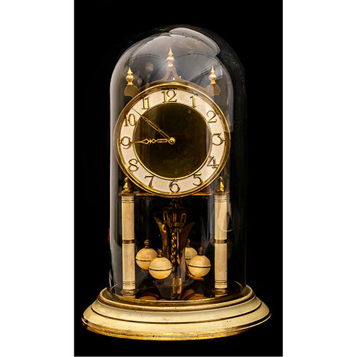 Sub.:16-Oc - Lote: 298 -  Reloj de p�ndulo giratorio con fanal.