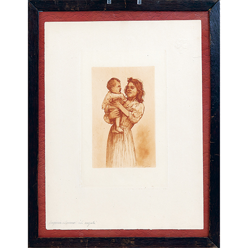 Sub.:16-Oc - Lote: 148 - EUGENIO DE LEMUS Y OLMO (Torrelavega, Cantabria 1843-post. 1911) LA ZAGALA. La Estampa.