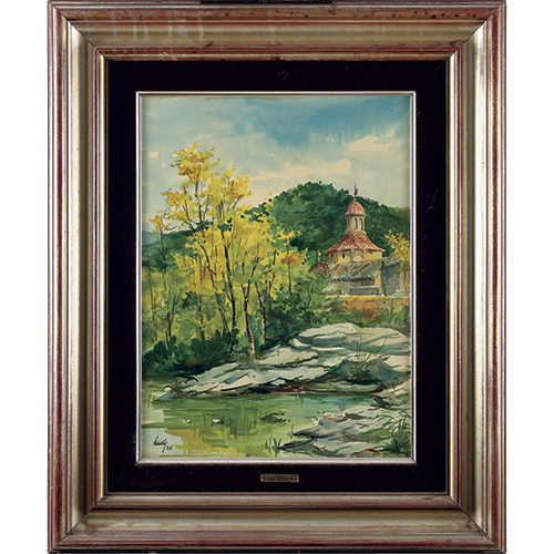 Sub.:16-Oc - Lote: 19 - JOS SERRA ESTELLS (1942, Godella) Ermita Virgen de las Aguas. Pearroja de Tastavins (Teruel)