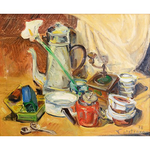 Sub.:16-Oc - Lote: 113 - ESCUELA ESPA�OLA S. XX Naturaleza muerta