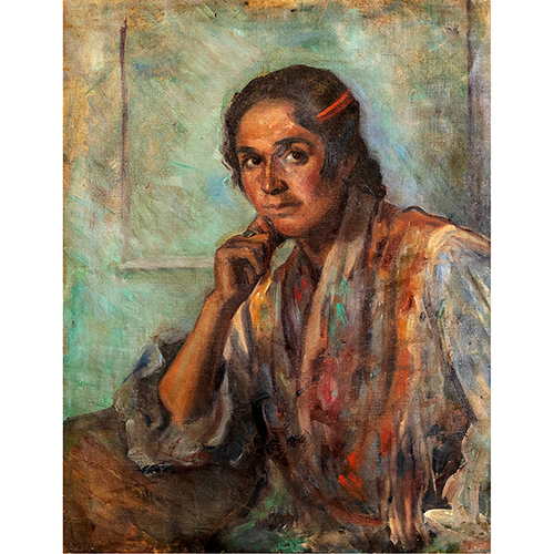 Sub.:16-Oc - Lote: 43 - ESCUELA ESPA�OLA S. XX Retrato femenino