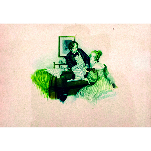 Sub.:16-Oc - Lote: 96 -  Pareja de impresiones. Marcos en nogal antiguos.