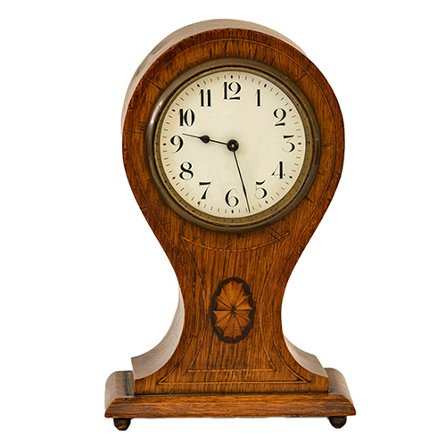 Sub.:16-Oc - Lote: 347 -  Reloj ingl�s de mes con marqueter�a de �poca Eduardo VII