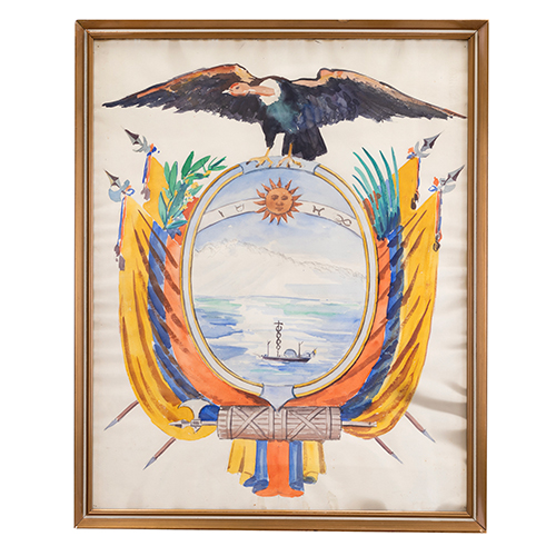 Sub.:16-Oc - Lote: 75 -  Escudo de Ecuador