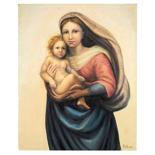 Sub.:16-Oc - Lote: 14 - MARIA PILAR TENA Madona Sistina de Rafael.