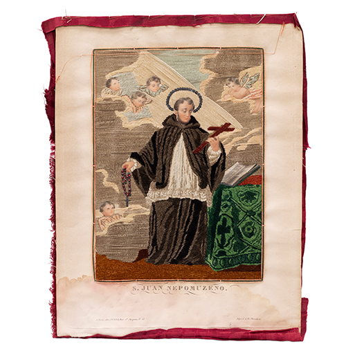 Sub.:16-Oc - Lote: 122 -  Bordado Trabajo de monja