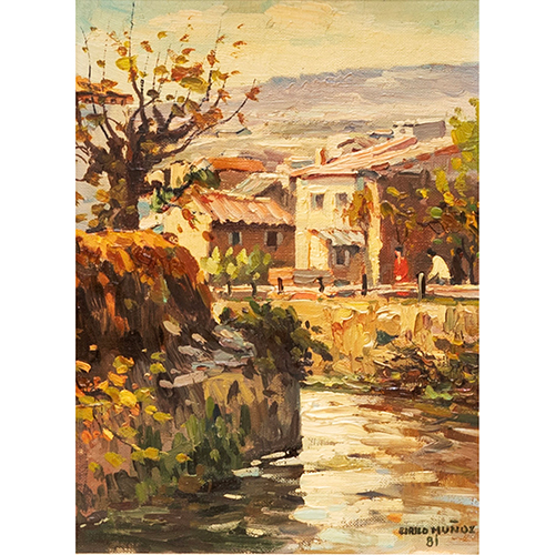Sub.:16-Oc - Lote: 94 - CIRILO MU�OZ (1935 - 2009) Ribera de r�o
