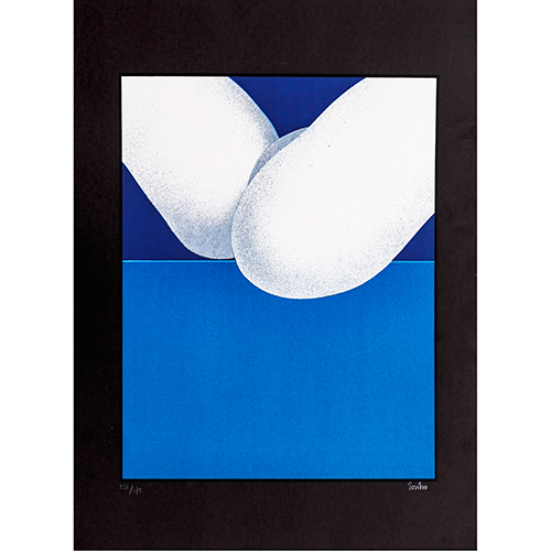 Sub.:16-Oc - Lote: 127 - TORIBIO (S. XX) Abstracci�n azul y blanca