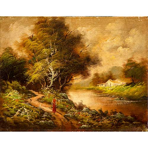 Sub.:17-Oc - Lote: 66 -  Paisaje de r�o