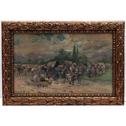 Sub.:17-Oc - Lote: 81 - ESCUELA ESPA�OLA S. XIX-XX Acampada