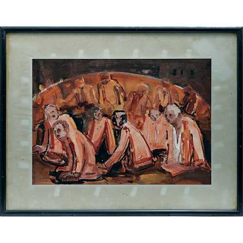 Sub.:17-Oc - Lote: 62 - ESCUELA ESPA�OLA S.XX Reuni�n de personajes