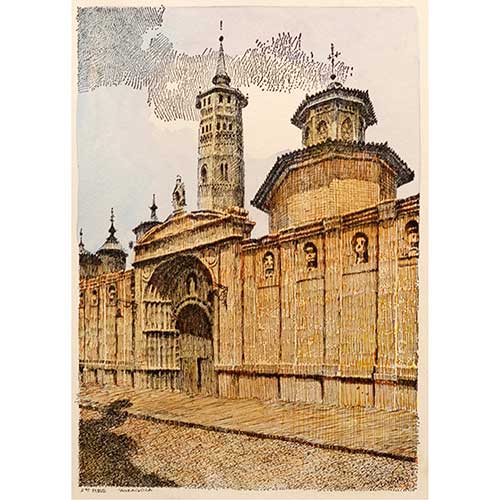 Sub.:17-Oc - Lote: 58 -  Colegiata de Santa Mar�a (Calatayud) y San Pablo (Zaragoza)