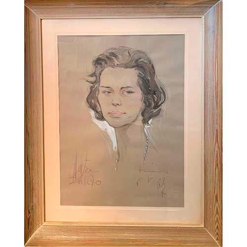 Sub.:17-Oc - Lote: 14 - ESCUELA ESPA�OLA S.XX Retrato de dama