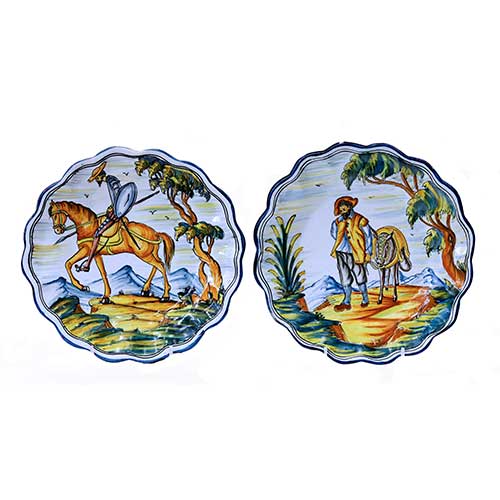 Sub.:17-Oc - Lote: 247 -  Don Quijote y Sancho Panza.