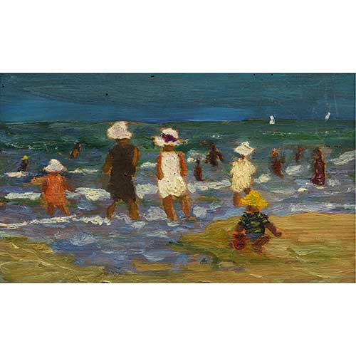 Sub.:17-Oc - Lote: 24 - ESCUELA ESPA�OLA S. XX Ni�os en la playa