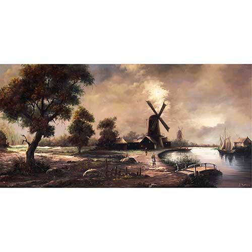 Sub.:17-Oc - Lote: 80 - ESCUELA ESPA�OLA S. XIX-XX El molino