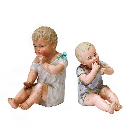 Sub.:17-Oc - Lote: 269 -  Lote de dos ni�os en biscuit