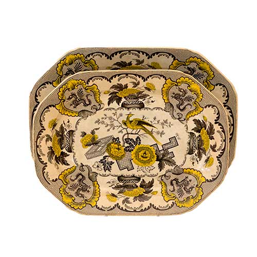 Sub.:17-Oc - Lote: 85 -  Pareja de fuentes octogonales en cer�mica