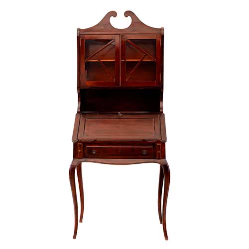 Sub.:17-Oc - Lote: 280 -  Peque�o escritorio librer�a en madera patinada estilo ingl�s.