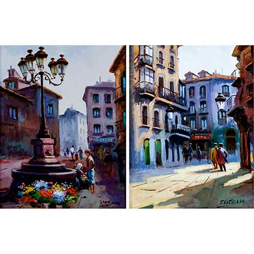 Sub.:17-Oc - Lote: 15 - ESCUELA ESPA�OLA, S. XX Vistas urbanas