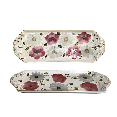 Sub.:17-Oc - Lote: 111 -  Dos bandejas rectangulares en cer�mica Portugal