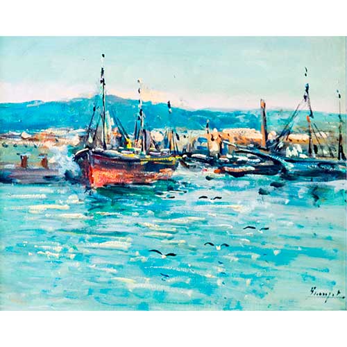 Sub.:17-Oc - Lote: 21 - ESCUELA ESPA�OLA, S. XX Puerto de Barcelona