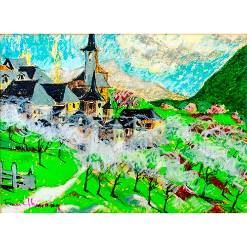 Sub.:17-Oc - Lote: 20 - ESCUELA ESPA�OLA, S.XX Vista de pueblo