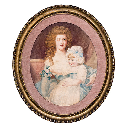 Sub.:17 - Lote: 141 -  Lady Frances Morgan y su hija Elize Georgina