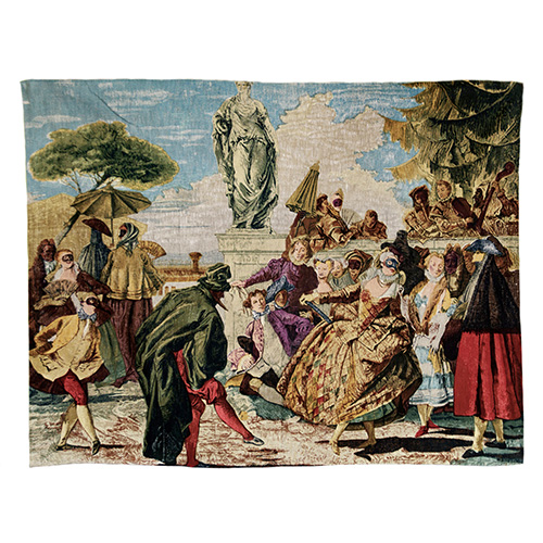 Sub.:17 - Lote: 1275 -  Tapiz con representacin del Carnaval de Giovanni Tiepolo. 
